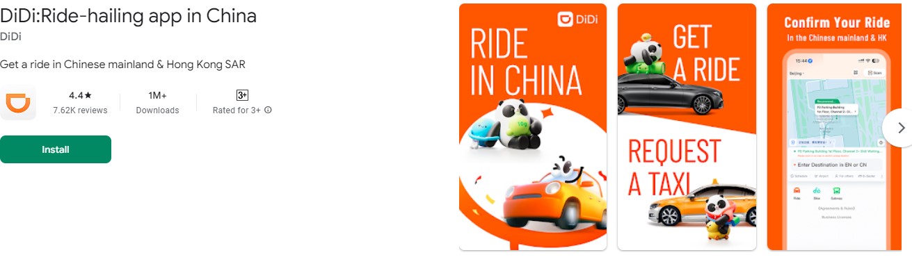 Didi Chuxing - Ứng dụng đặt xe 