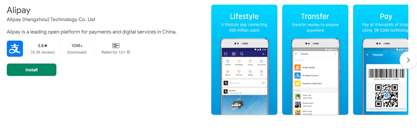 Alipay - Ứng dụng thanh toán di động