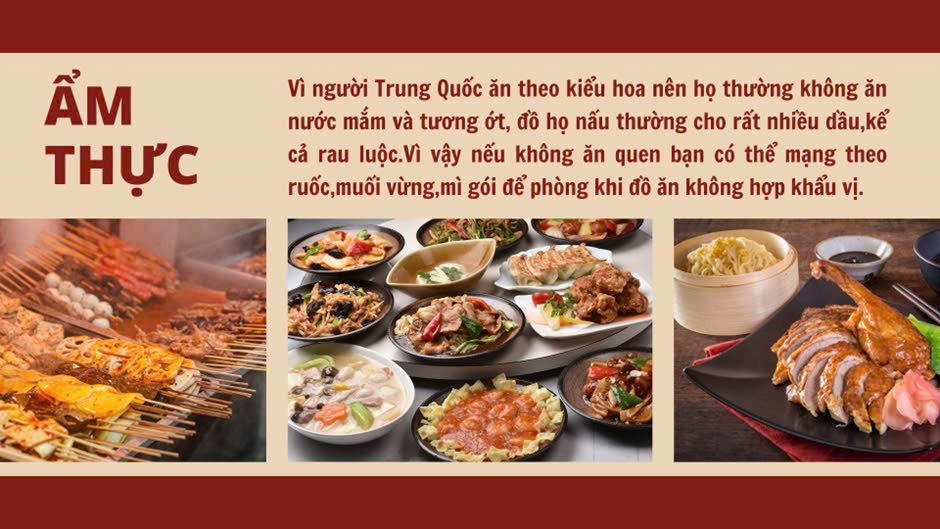 Đồ ăn Trung Quốc thường cay và nhiều dầu