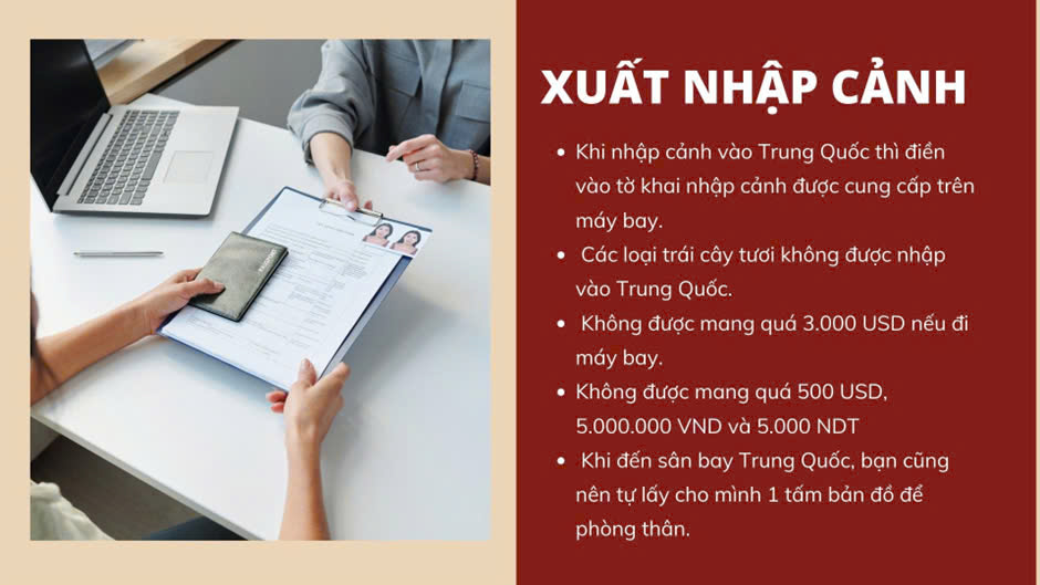 Du khách không mang theo quá 3.000 USD nếu đi máy bay đến Trung Quốc