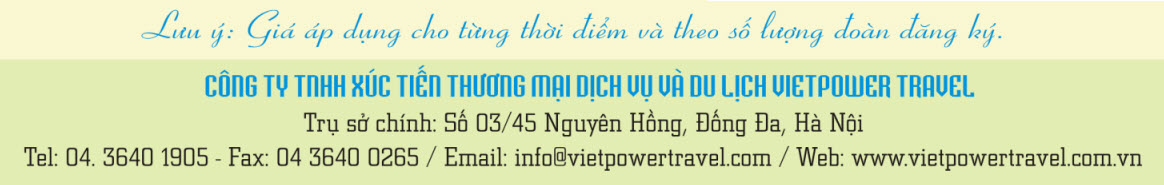 Du lịch Hè 2014 - Vietpower Travel
